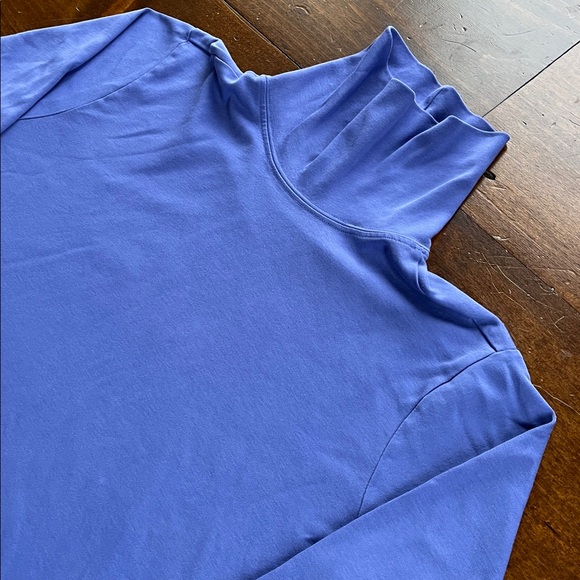 L.L.BEAN Purple 100% Supima Cotton Turtleneck Size 1X - Picture 5 of 9